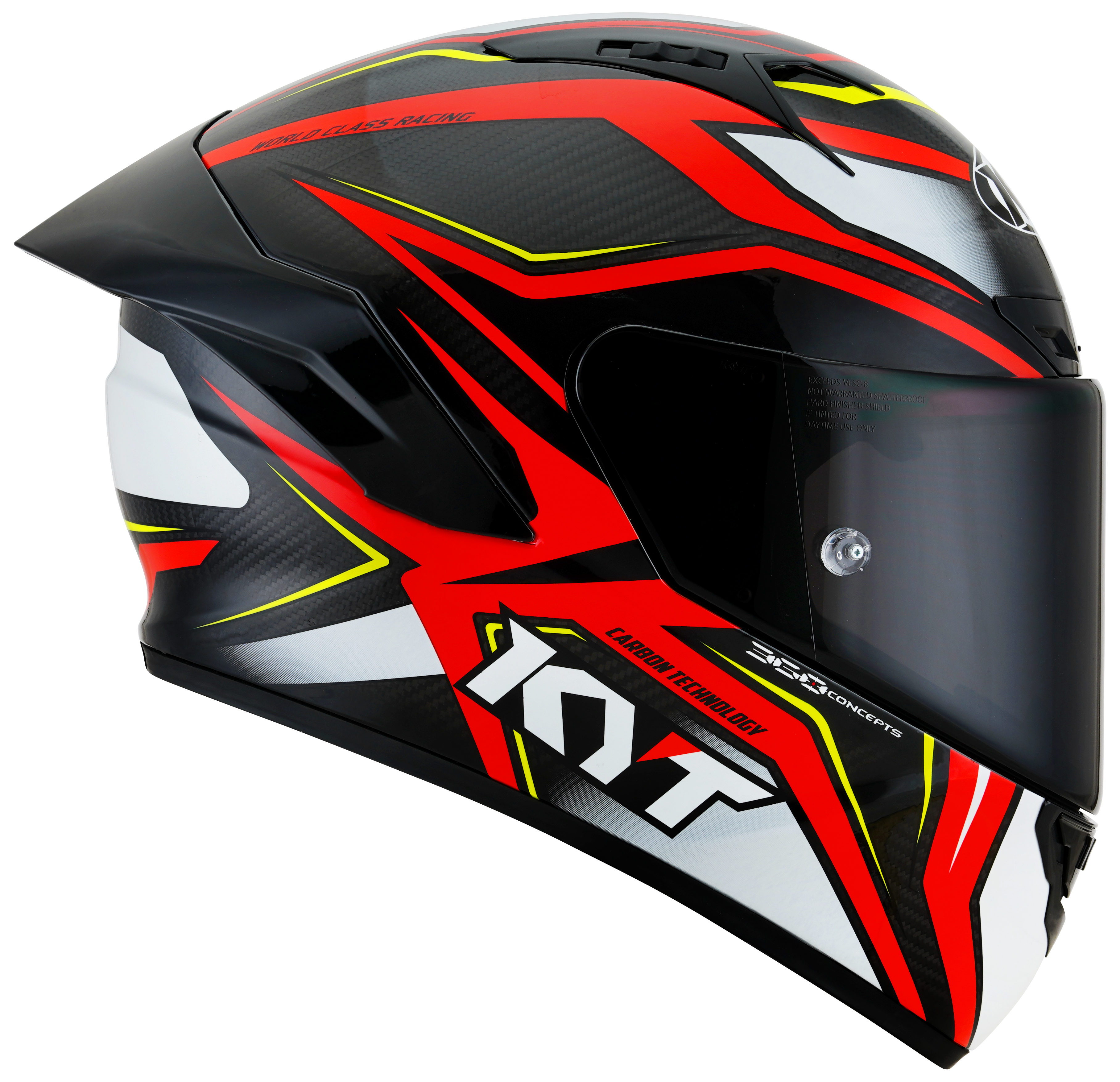 Kyt NZ-RACE Helm Carbon Stride Red Glossy Red/White Y6NZ0026