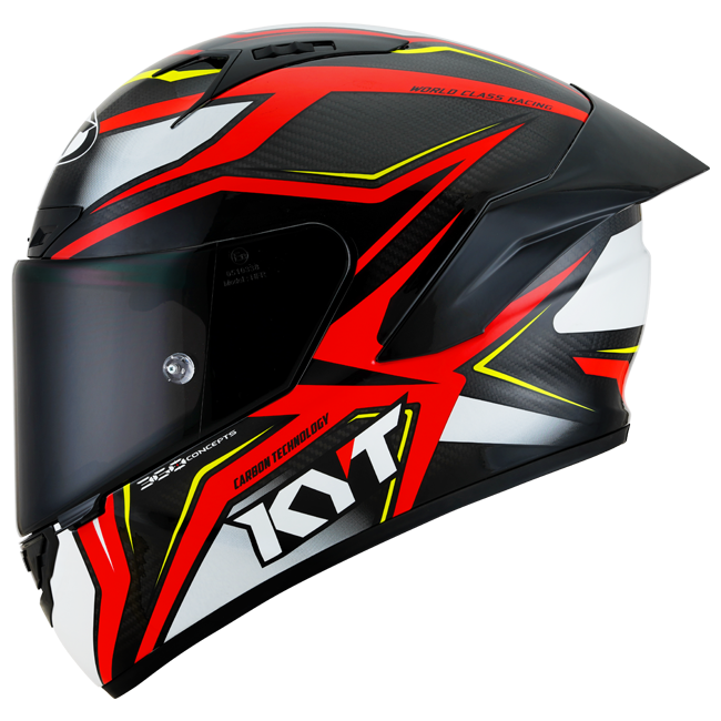 Kyt NZ-RACE Helm Carbon Stride Red Glossy Red/White Y6NZ0026