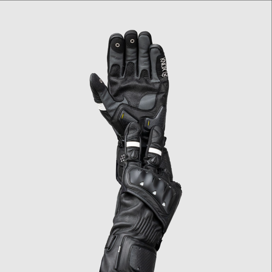 Knox Oulton MK2 guanti in pelle Sport | Uomo | Nero/Bianco | 1011352160050 
