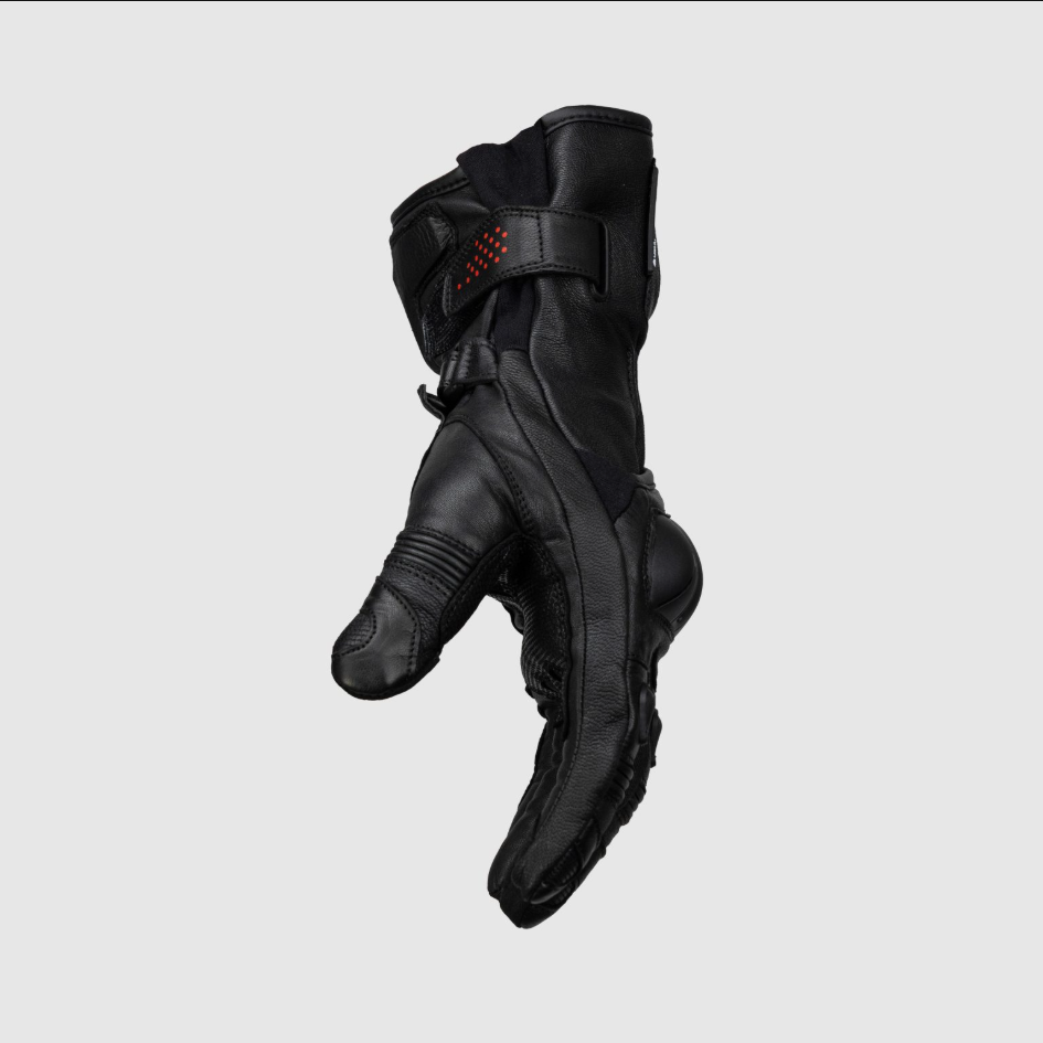 Knox Oulton MK2 Sport guanti in pelle | Uomo | Nero/Rosso | 1011352110030 