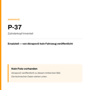Akrapovic Zylinderkopf-Innenteil P-37 — Platzhalter, kein Herstellerfoto verfügbar