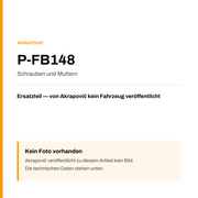 Akrapovic Schrauben und Muttern P-FB148 — Platzhalter, kein Herstellerfoto verfügbar