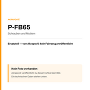 Akrapovic Schrauben und Muttern P-FB65 — Platzhalter, kein Herstellerfoto verfügbar