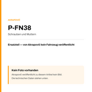 Akrapovic Schrauben und Muttern P-FN38 — Platzhalter, kein Herstellerfoto verfügbar