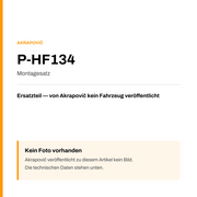 Akrapovic Montagesatz P-HF134 — Platzhalter, kein Herstellerfoto verfügbar