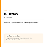 Akrapovic Montagesatz P-HF945 — Platzhalter, kein Herstellerfoto verfügbar