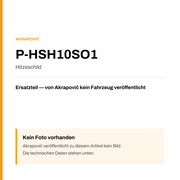 Akrapovic Hitzeschild P-HSH10SO1 — Platzhalter, kein Herstellerfoto verfügbar