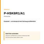 Akrapovic Hitzeschild P-HSK6R1/A1 — Platzhalter, kein Herstellerfoto verfügbar