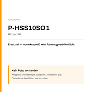 Akrapovic Hitzeschild P-HSS10SO1 — Platzhalter, kein Herstellerfoto verfügbar