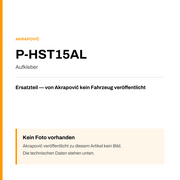 Akrapovic Aufkleber P-HST15AL — Platzhalter, kein Herstellerfoto verfügbar