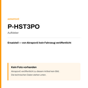 Akrapovic Aufkleber P-HST3PO — Platzhalter, kein Herstellerfoto verfügbar