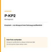 Akrapovic Montagesatz P-KP2 — Platzhalter, kein Herstellerfoto verfügbar