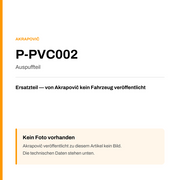 Akrapovic Auspuffteil P-PVC002 — Platzhalter, kein Herstellerfoto verfügbar