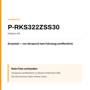 Akrapovic Hülsen-Kit P-RKS322ZSS30 — Platzhalter, kein Herstellerfoto verfügbar