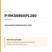 Akrapovic Hülsen-Kit Aprilia RS 660 / TUONO 660 (21-26) P-RKS689APL280 — Platzhalter, kein Herstellerfoto verfügbar