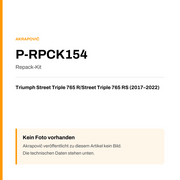 Akrapovic Repack-Kit Triumph Street Triple 765 R / Street Triple 765 RS (17-22) P-RPCK154 — Platzhalter, kein Herstellerfoto verfügbar