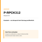 Akrapovic Repack-Kit P-RPCK312 — Platzhalter, kein Herstellerfoto verfügbar