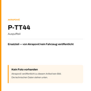 Akrapovic Auspuffteil P-TT44 — Platzhalter, kein Herstellerfoto verfügbar