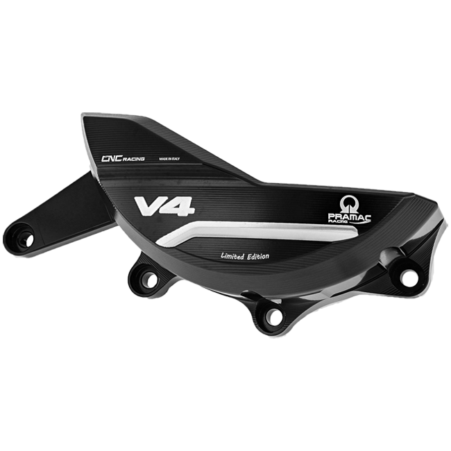 Protezione copertura alternatore in alluminio Pramac Racing Edizione Limitata CNC Racing Ducati Panigale V4/S (2025) PR311BPR 
