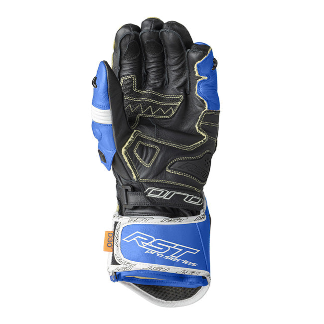 RST Pro Series GP D3O guanti in pelle da motociclista | Uomo | Blu/Bianco | 103715 