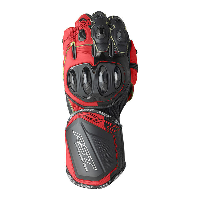 RST Pro Series GP D3O guanti in pelle da motociclista | Uomo | Rosso/Nero | 103715 