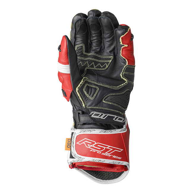 RST Pro Series GP D3O guanti in pelle da motociclista | Uomo | Rosso/Bianco | 103715 