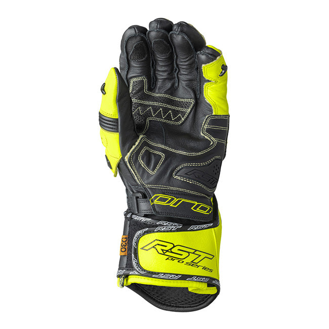 RST Pro Series GP D3O guanti in pelle per motociclisti | Uomo | Giallo Neon/Nero | 103715 