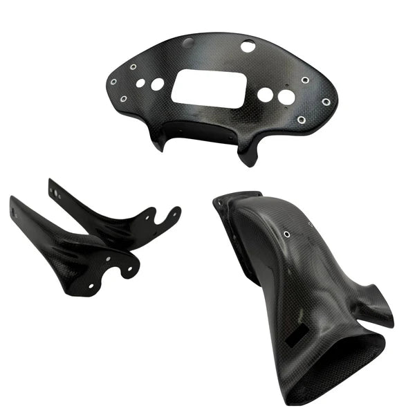 Supporto strumenti in carbonio + condotto d'aria Feel Racing Ducati Panigale V2 955 (20-24) FR.495.112.C 
