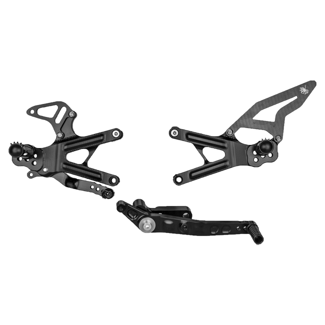 Sistema di poggiapiedi Racing Spider Yamaha YZF-R1/M RN32, RN49 e RN65 (15-25) 10.Y26