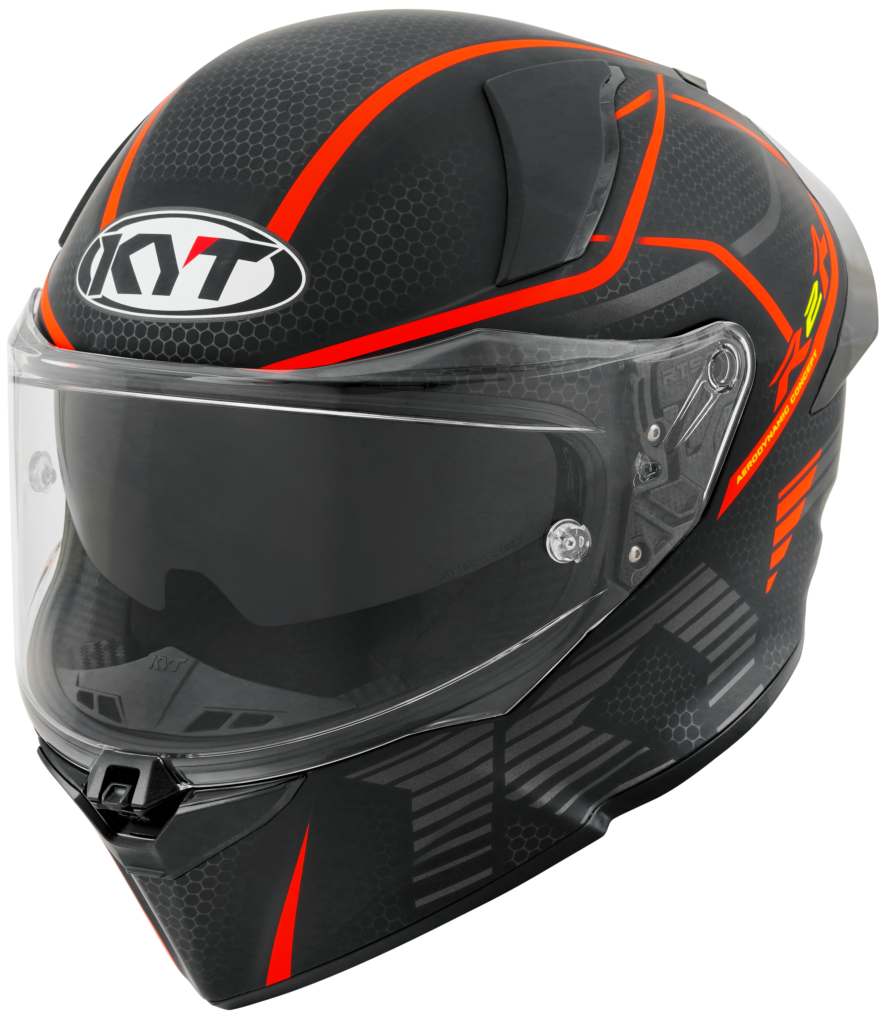 Casco KYT R2R Concept Matt Nero / Rosso Y6R20008 