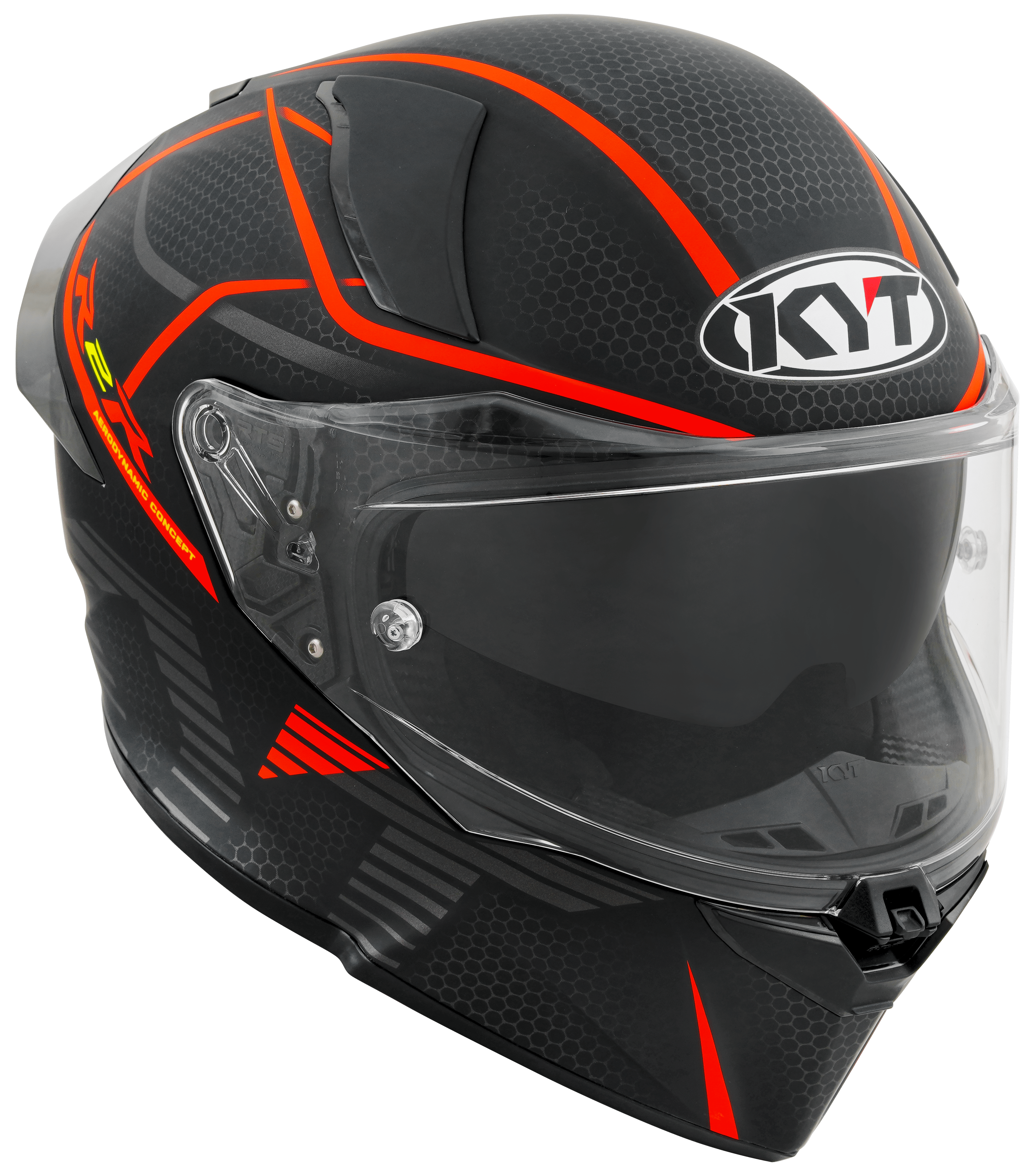 Casco KYT R2R Concept Matt Nero / Rosso Y6R20008 