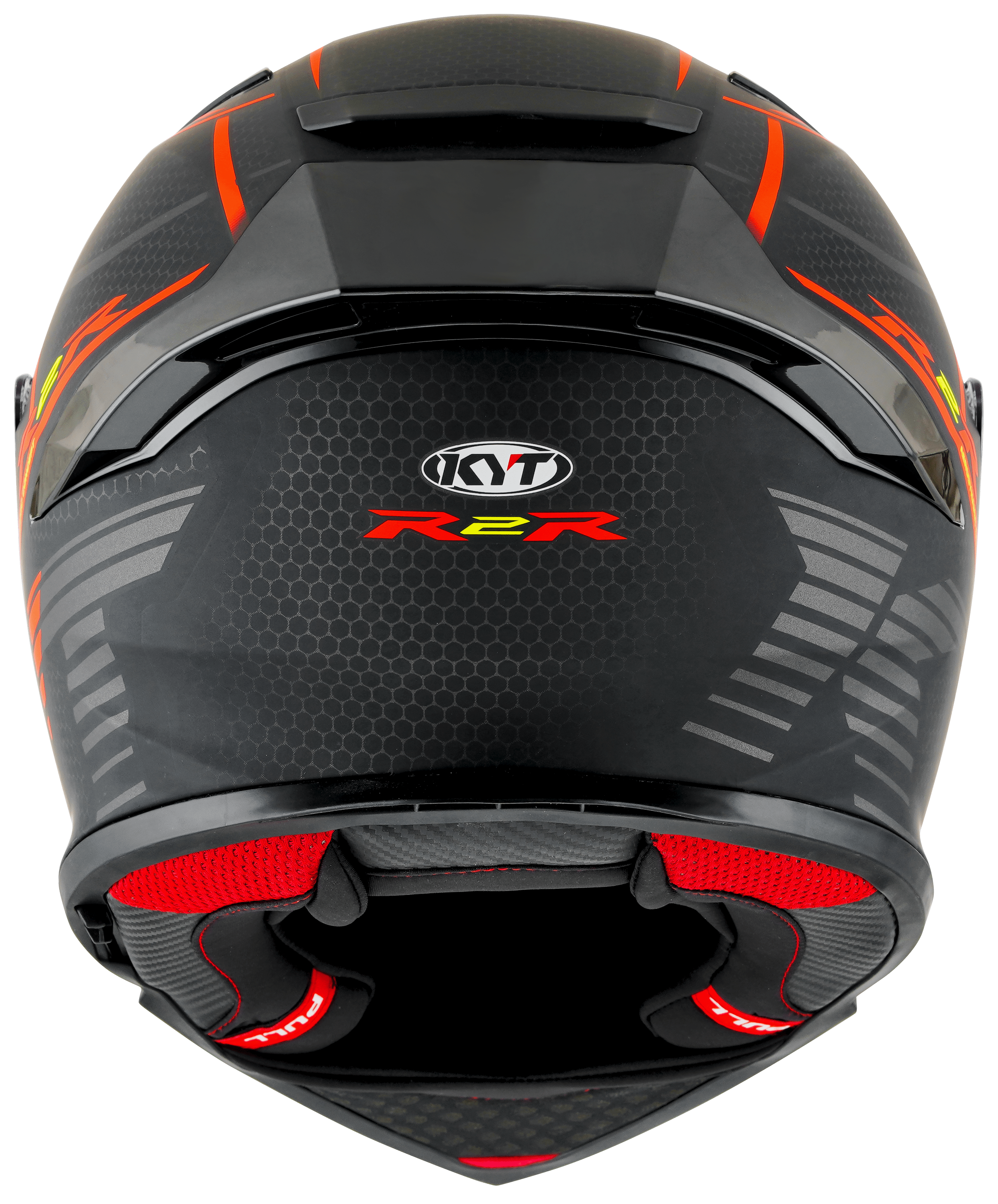 Casco KYT R2R Concept Matt Nero / Rosso Y6R20008 