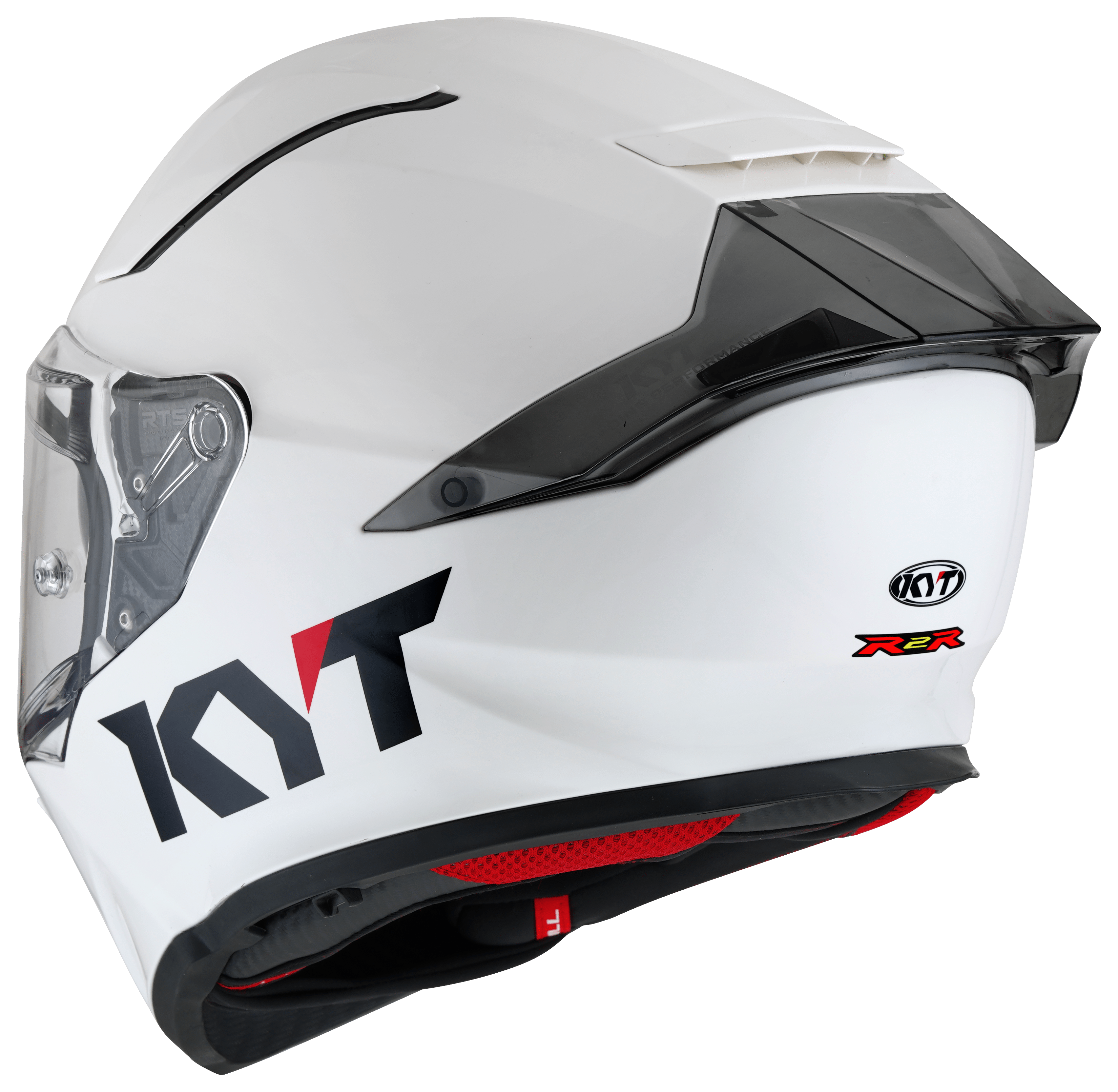 Casco KYT R2R Plain Bianco Y6R200W3 