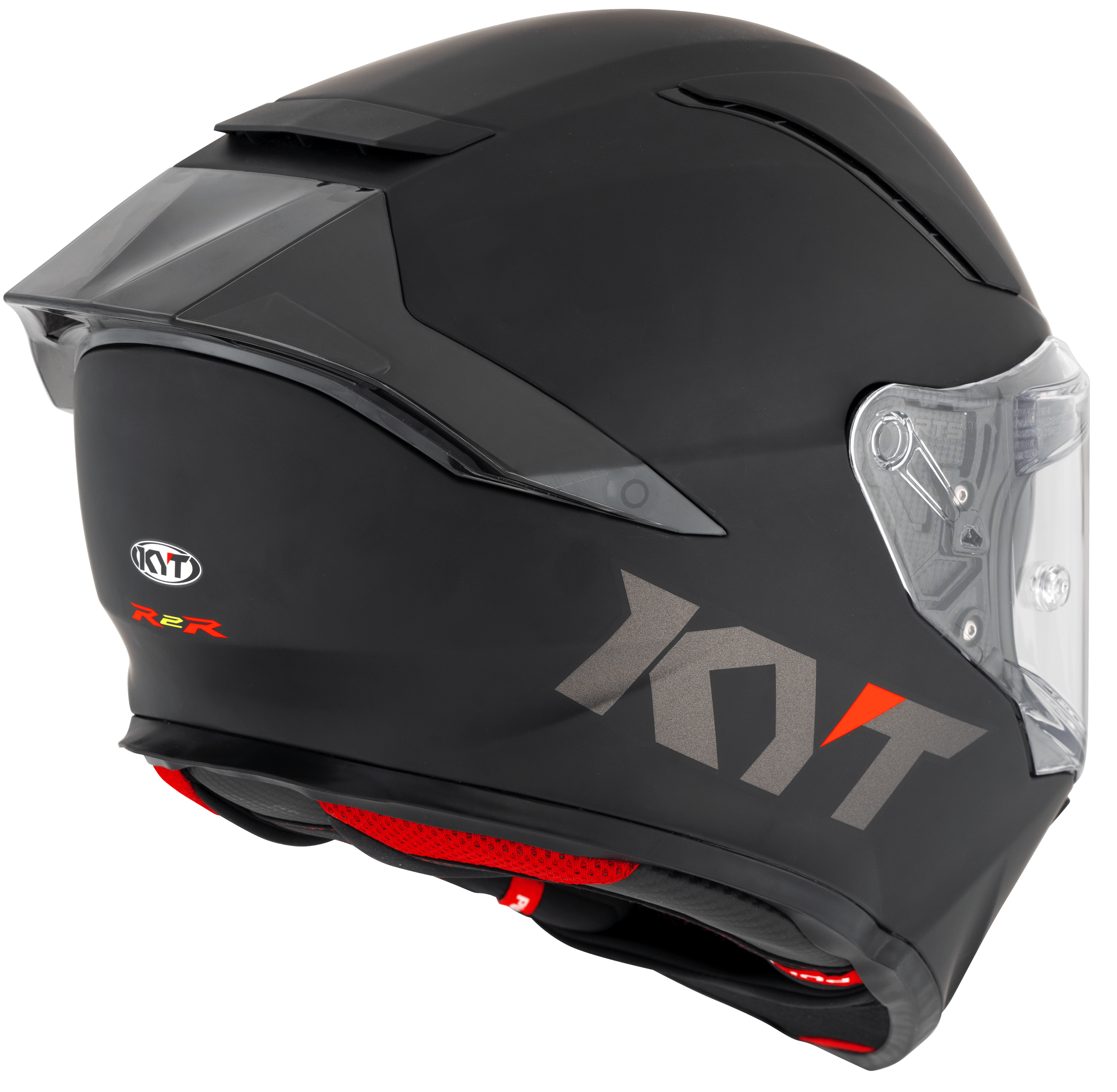 KYT R2R Casco Piatto nero opaco Y6R200X6 