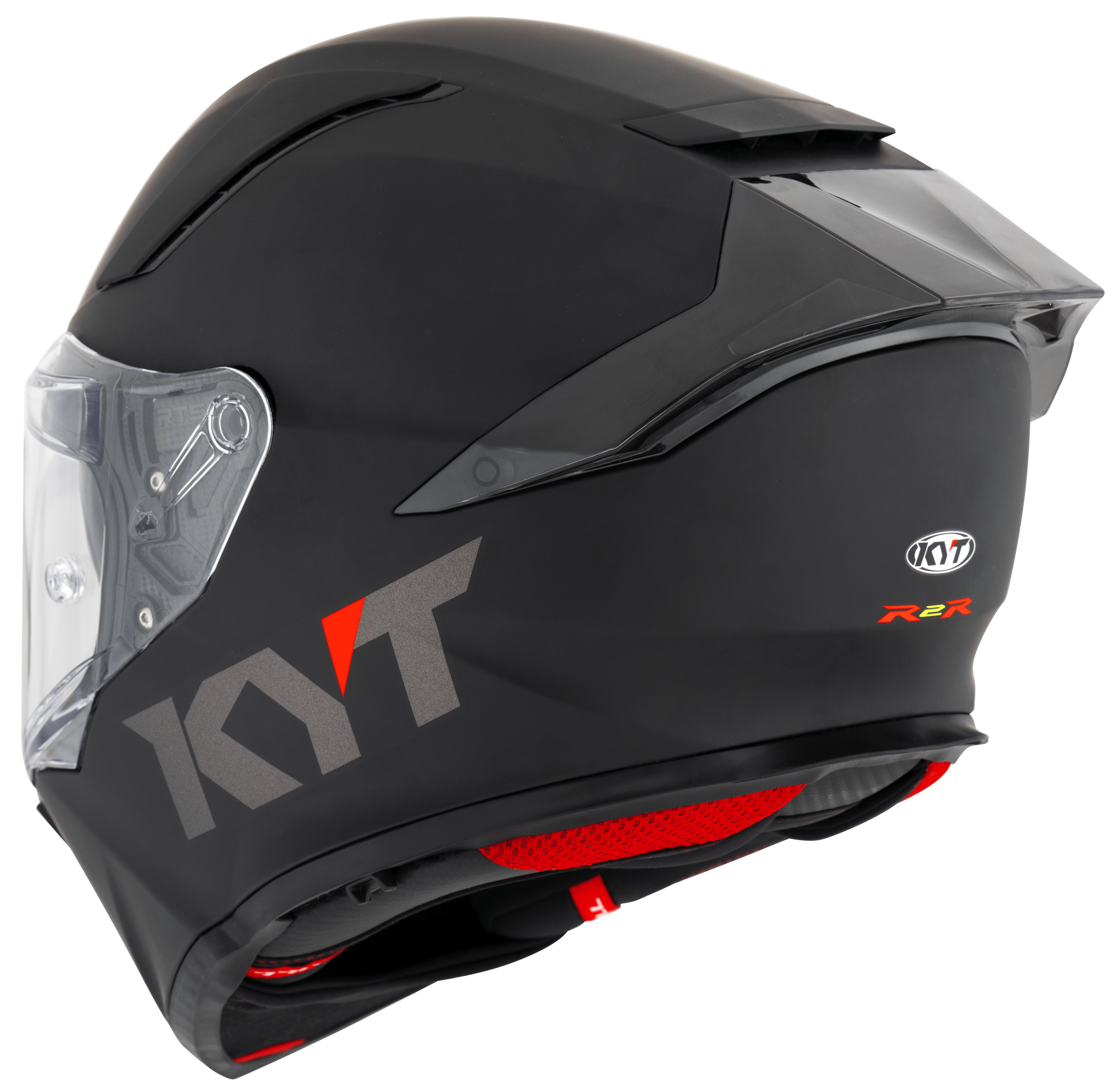 KYT R2R Casco Piatto nero opaco Y6R200X6 