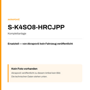 Akrapovic Komplettanlage S-K4SO8-HRCJPP — Platzhalter, kein Herstellerfoto verfügbar