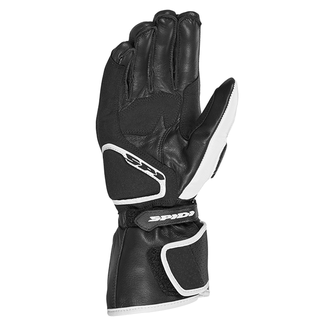 Guanti da moto in pelle Spidi STR-6 Racing | Uomo | Nero/Bianco | A221011 