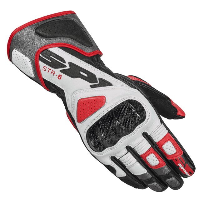 Guanti da moto in pelle Spidi STR-6 Racing | Uomo | Rosso | A221014 