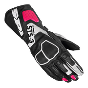 Spidi STS-3 Sport guanti da moto in pelle | donna | nero/fucsia | A220545 