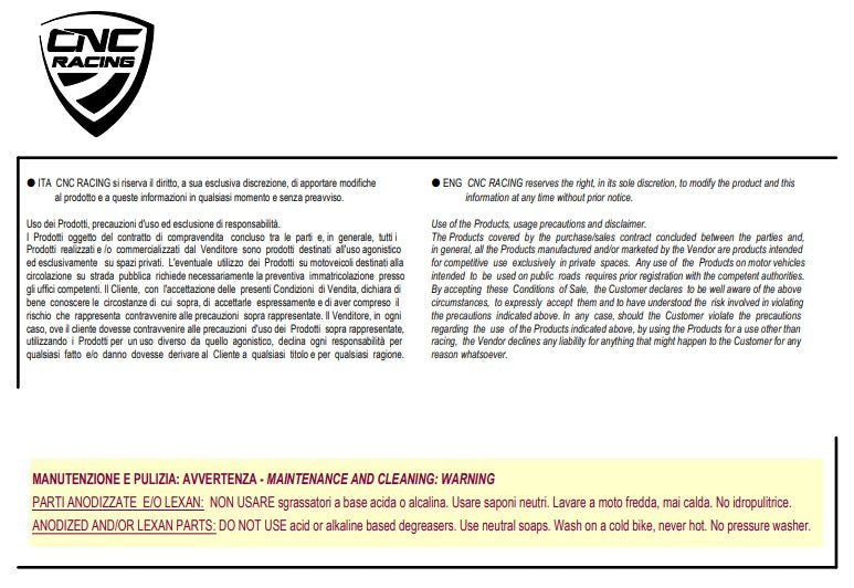 Tappo serbatoio CNC Racing Ducati Panigale V4/S (2025) TSB11 