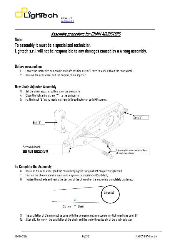 Tenditore a catena Lightch Yamaha RJ27 (17-25) Teya006