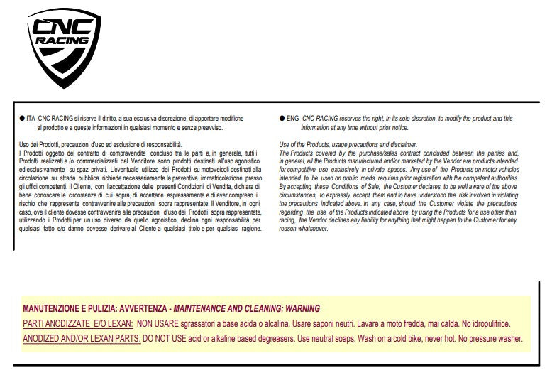 Tappo serbatoio Carbon CNC Racing Ducati Panigale V4/S (2025) TSB21 