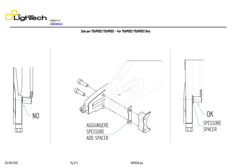Tenditore a catena Lightch Suzuki GSX-R 600 e 750 (11-16) TESU004