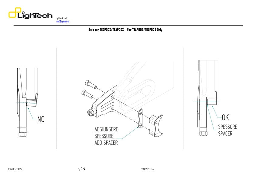Tenditore a catena Lightch BMW S1000RR K67 (19-25) TEBM003