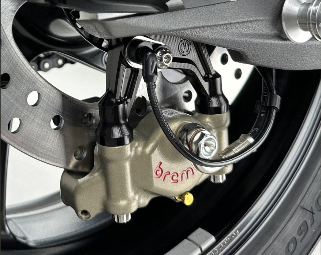Kit di tensionamento catena con supporto per pinza freno e Brembo P2-30 69.5 mm XA6H530 Motocorse Ducati Panigale V4/S (2025) 