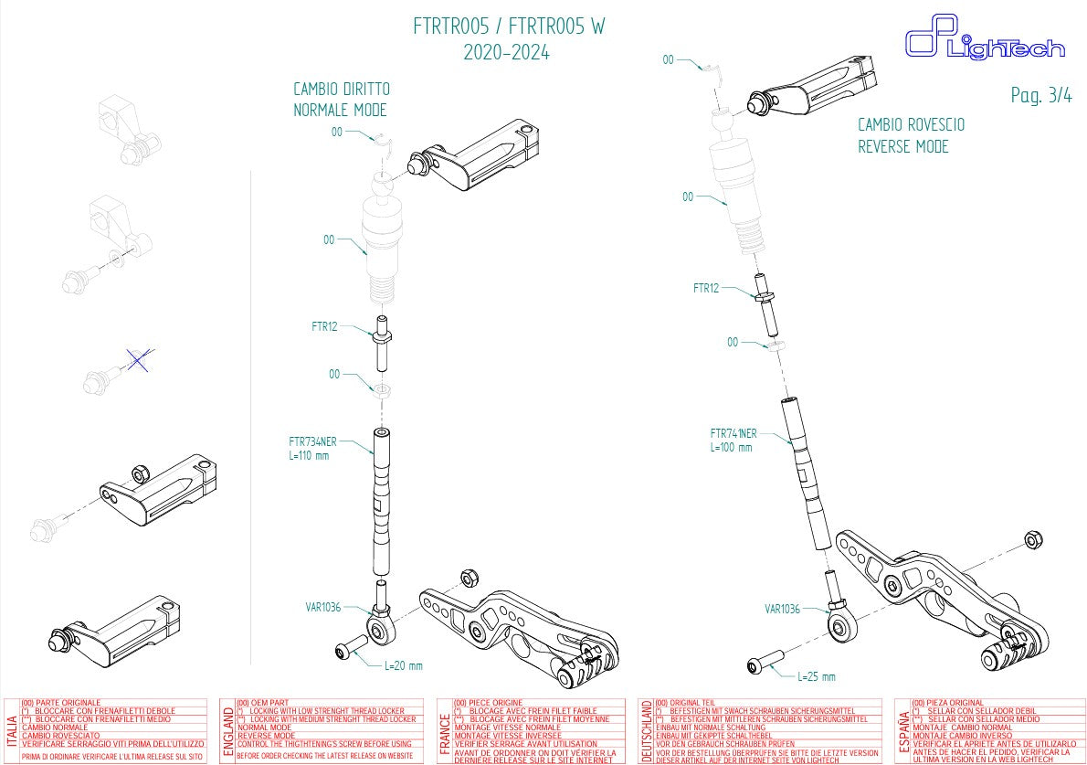 Impianto di freni LighTech Triumph Daytona 675/765 (13-21) FTRTR005 