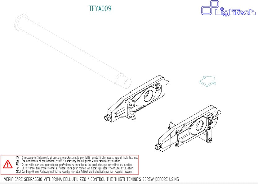 Tenditore a catena Feuso della pista Yamaha YZF-R1/M RN65 (20-25) TEYA009