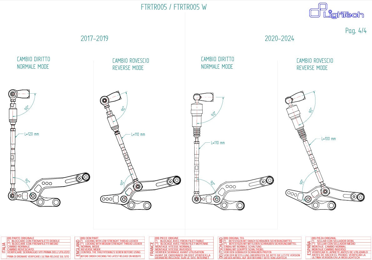 Impianto di freni LighTech Triumph Daytona 675/765 (13-21) FTRTR005 