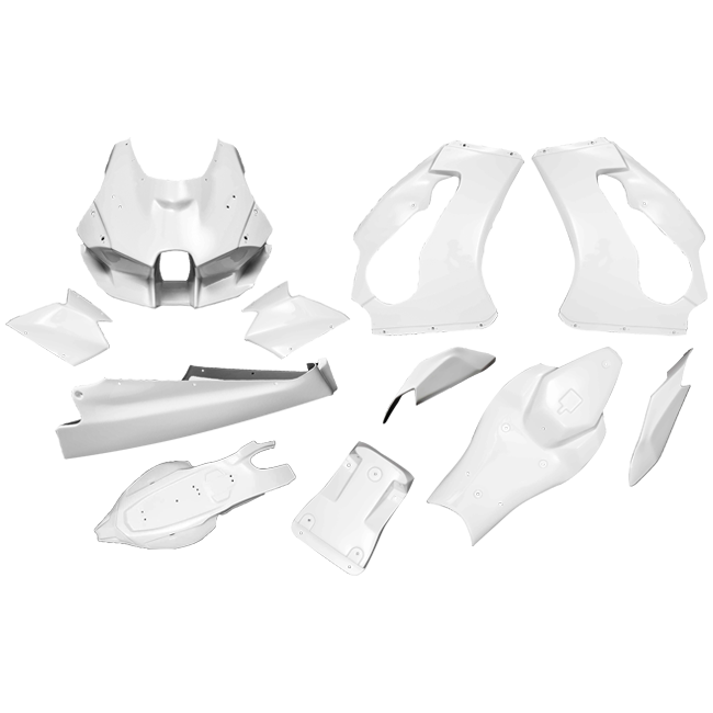 Set completo di rivestimento Aviio Fibra Kawasaki ZX-10 R/RR (21-25) Carbonina