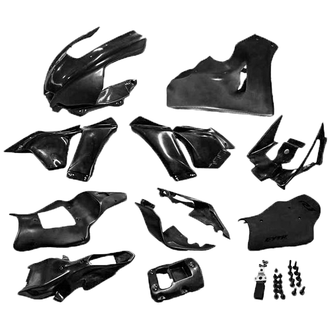 Set di rivestimento completo GYTR GFK Schwarz Yamaha YZF-R1/M RN65 (20-25) GYT-R1RAC-F2